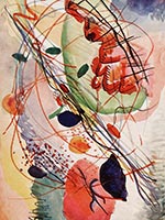 Aquarell Fuenffarbendruck - Wassily Kandinsky
